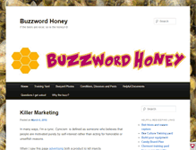 Tablet Screenshot of buzzwordhoney.com